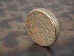 Handmade Hammered EDC Coin / Worry Coin / Paperweight - 36mm dia. x 7.5mm - 65g - Verdigris Patinated BRONZE