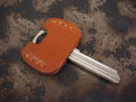 Handcrafted Leather New Style Yale Superior/High Security Door Key Cover - Sold Individually - Cognac Tan / Chestnut Brown / Dark Brown / Black