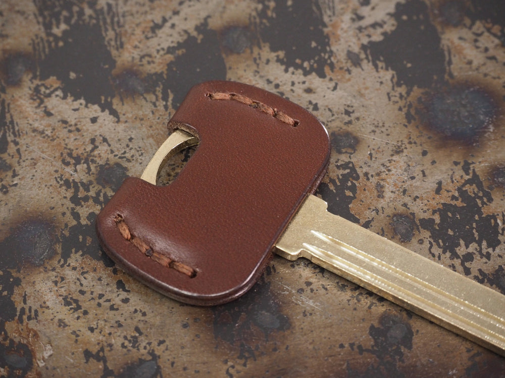 Handcrafted Leather New Style Yale Superior/High Security Door Key Cover - Sold Individually - Cognac Tan / Chestnut Brown / Dark Brown / Black